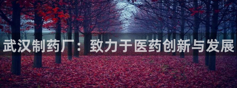 九游会老哥俱乐部必备的交流社区论坛：武汉制药厂：致力于医药创新与发展