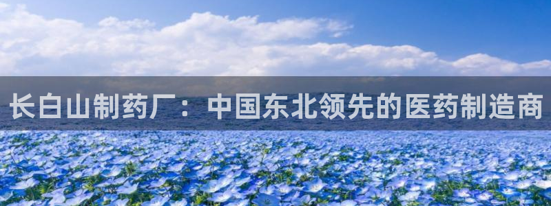 九游会老哥俱乐部交流社区：长白山制药厂：中国东北领先的医药制造商