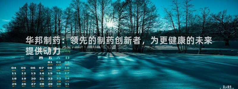 9游会老哥俱乐部：华邦制药：领先的制药创新者，为更健康的未来
提供动力