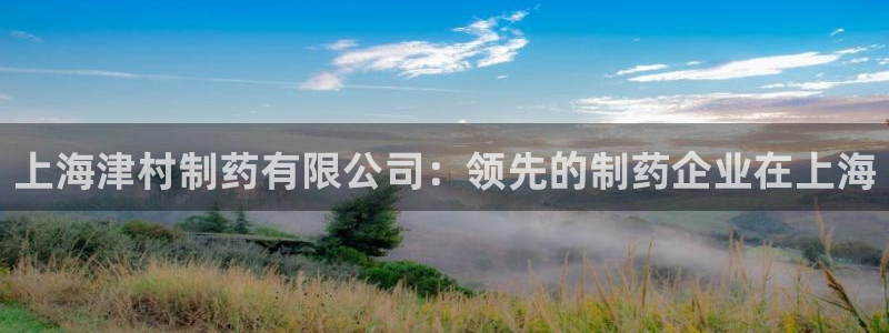 九游会老哥俱乐部官网：上海津村制药有限公司：领先的制药企业在上海