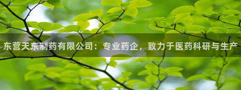 九游会老哥俱乐部社区论坛：东营天东制药有限公司：专业药企，致力于医药科研与生产