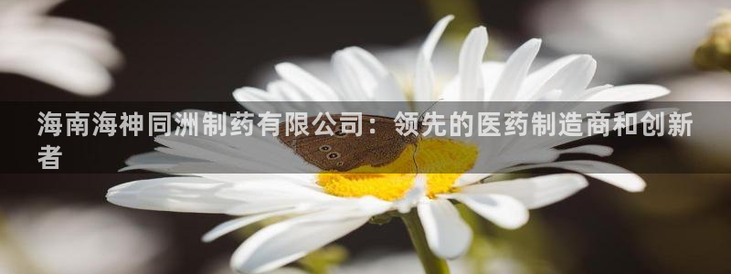 九游老哥俱乐部登录：海南海神同洲制药有限公司：领先的医药制造商和创新
者