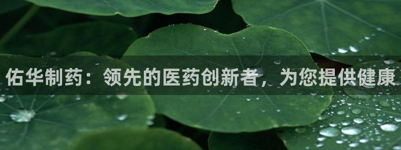 九游老哥俱乐部官网登录入口：佑华制药：领先的医药创新者，为您提供健康