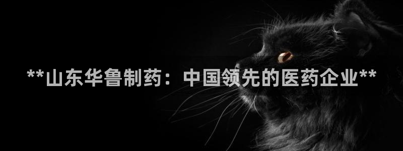 九游会老哥俱乐部官方网站：**山东华鲁制药：中国领先的医药企业**